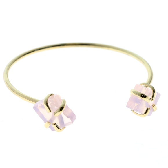 Express Bangle-Bracelet Gold-Tone/Pink NWOT - Picture 2 of 2